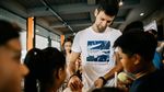 Novak Djokovic Main Tenis Bareng Anak-anak di Bali