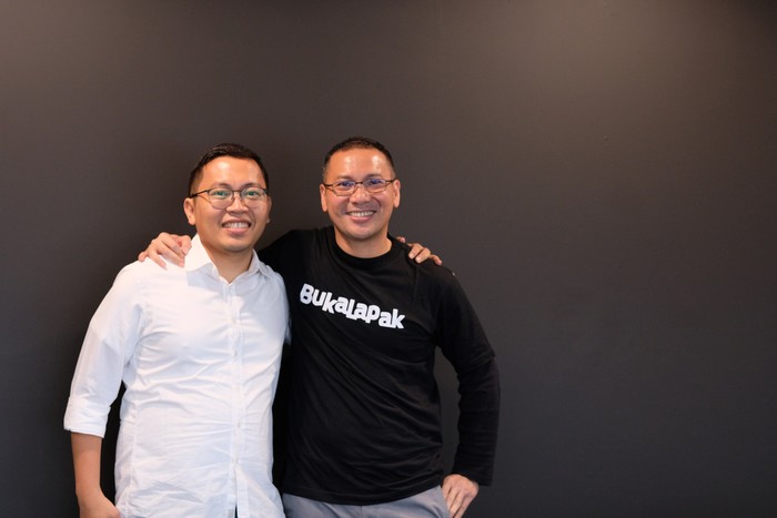 Achmad Zaky dan Rachmat Kaimuddin. Foto: dok. Bukalapak Achmad Zaky dan Rachmat Kaimuddin. Foto: dok. Bukalapak