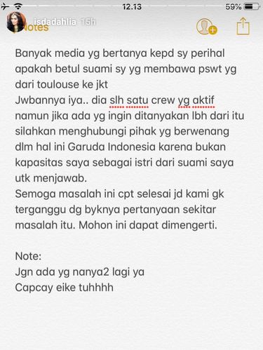 Iis Dahlia Tanggapi Isu Suami Akan Dipecat Gegara Bawa Harley Ari Askhara