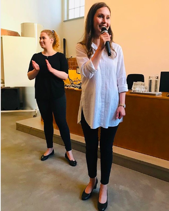 Pada 2012 di usia 27 tahun, Sanna terpilih menjadi kepala dewan kota di kampung halamannya, Tampere dan menjabat selama empat tahun. Foto: Instagram/@sannamarin