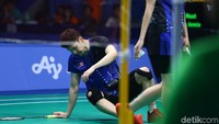 Pertandingan berlangsung ketat dan kejar-mengejar poin terjadi hingga kedudukan 19-19.