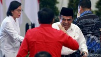 Menag Fachrul Razi juga nampak menghadiri acara puncak peringatan Harkordia 2019 tersebut.