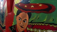 Penampakan salah satu mural yang menghiasi kolong flyover Pesing, Jakarta. Indah bukan?