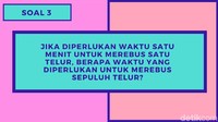 Hayo perlu pakai kalkulator nggak untuk menghitung berapa waktu yang diperlukan untuk merebus 10 telur? Foto: detikHealth