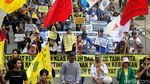 Massa Geruduk Istana Peringati Hari HAM Internasional