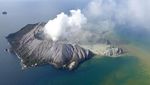 Penampakan Letusan Gunung Berapi di Selandia Baru