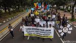 Massa Geruduk Istana Peringati Hari HAM Internasional