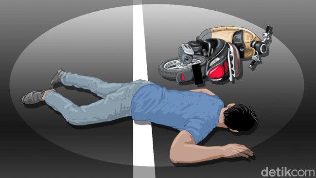Nyawa Melayang Saat Motor Cengtri Lawan Arah Tabrakan di Bekasi