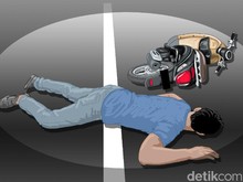 Oleng dan Terjatuh di Jalan Denpasar-Gilimanuk, Pemotor Tewas!