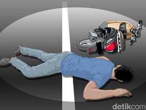 Scoopy Hantam Tembok Rumah di Ngaglik Sleman, 2 Orang Tewas