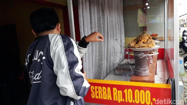 Penampakan warung Makan Padang yang dirusak orang misterius