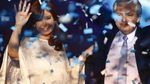 Pesta Kembang Api Sambut Pelantikan Presiden Argentina