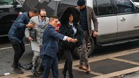 Penampilan Cardi B di pengadilan. Foto: David Dee Delgado/Getty Images