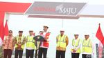 Momen Jokowi Resmikan Tol Layang Terpanjang RI