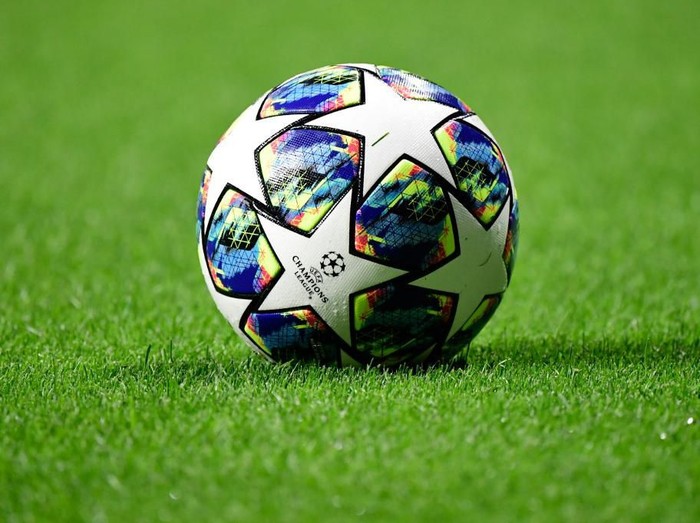 The football is pictured before the UEFA Champions League Group D football match between Atletico Madrid and Juventus, at The Wanda Metropolitano Stadium in Madrid, on September 18, 2019. (Photo by JAVIER SORIANO / AFP)