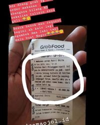 Viral! Bucin Minta Maaf Lewat Struk Makanan Ojol