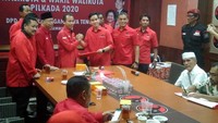 Gibran resmi mendaftar Pilkada Solo lewat DPD PDIP Jawa Tengah (Jateng) hari ini. Angling Adhitya Purbaya/detikcom.