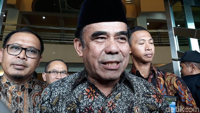 Menag Fachrul Razi di kampus UMY, Bantul, Kamis (12/12/2019).