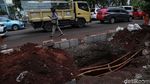 Bongkar Pasang Trotoar Cikini yang Tak Kunjung Rampung