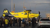 Harbour Air berencana untuk membuat lebih dari 40 armada. Tetapi, pesawat listrik harus memulai sertifikasi selama dua tahun dan proses persetujuan untuk sistem pendorong dan penguatan pesawat, kata perusahaan itu dalam sebuah pernyataan. Jonathan Hayward/The Canadian Press via AP.