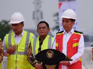Resmikan Tol Layang Japek, Jokowi Harap Kemacetan Berkurang 30 Persen