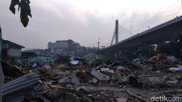 Usai Digusur, Area Lahan Rumah Deret Tamansari Bandung Dipagari