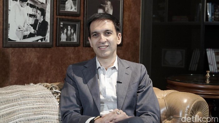 Manoj Punjabi saat ditemui di MD Palace.