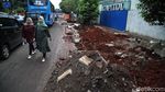 Bongkar Pasang Trotoar Cikini yang Tak Kunjung Rampung