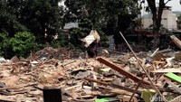 Pantauan detikcom, Jumat (13/12/2019), terlihat rumah-rumah warga yang dulunya berdiri di lokasi proyek rumah deret Tamansari kini sudah rata dengan tanah.