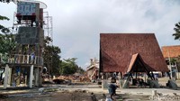 Penataan ini untuk menyambut liburan akhir tahun dan perayaan Tahun Baru 2020.