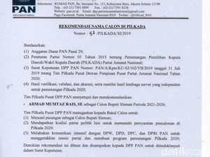DPP PAN Rekomendasikan Mumtaz Rais Jadi Calon Bupati Sleman