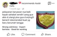 Admin Twitter Kafe Ini Curhat Soal Review Pelanggan yang Bikin Ngakak