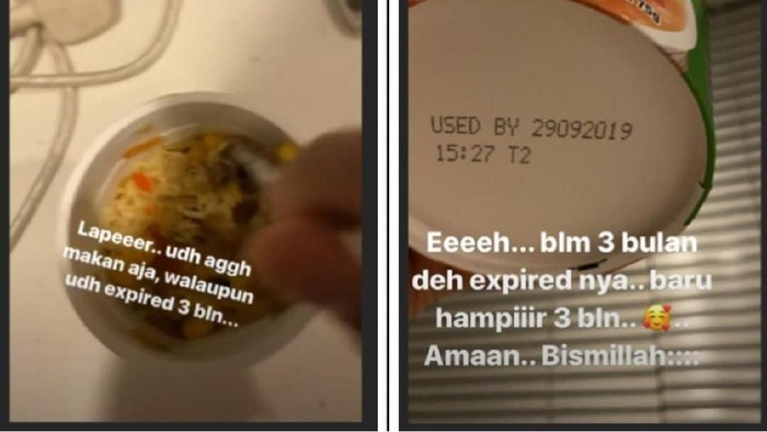 Ardi Bakrie makan mi instan kedaluwarsa. (Foto: tangkapan layar Instagram) Ardi Bakrie makan mi instan kedaluwarsa. (Foto: tangkapan layar Instagram)