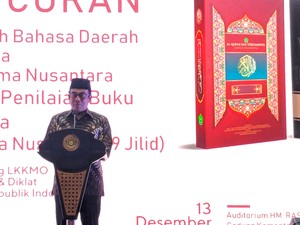 Rilis Al-Quran Terjemahan Sunda-Palembang, Menag Bicara Pentingnya Literasi