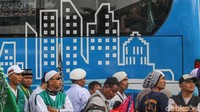 Polisi melakukan rekayasa lalu lintas di beberapa ruas jalan.