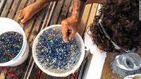 Mikroplastik yang terjaring