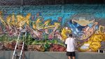 Gang Kampung Jakarta Dipercantik Graffiti dan Mural