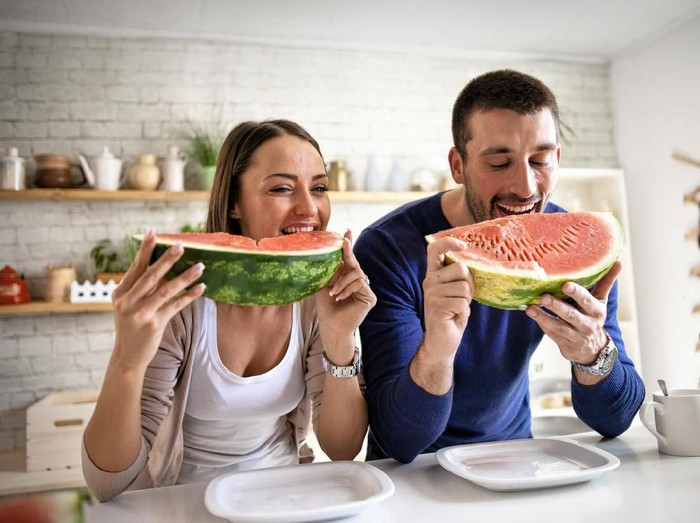 Wanita beli semangka zonk