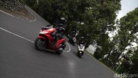 Touring hari pertama, Sabtu (14/12/2019) Honda PCX di Pulau Bali Denpasar menempuh total perjalanan sejauh 137 km. Di rute hari pertama, rem motor Honda PCX dipaksa bekerja keras.