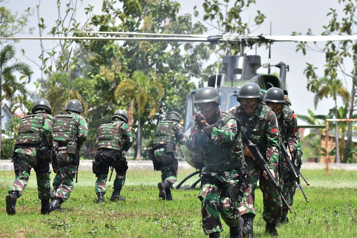 Latihan Kemampuan Prajurit Para Raider