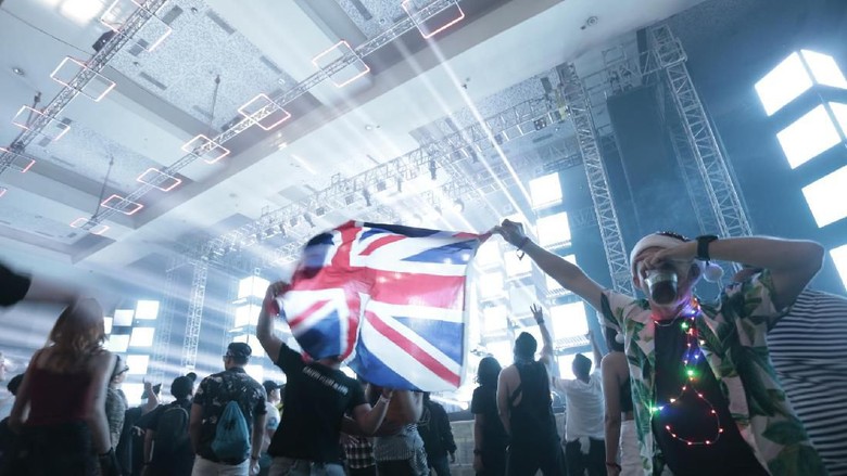 Foto: Penonton DWP 2019 asal Inggris / Asep Syaefulah Foto: Penonton DWP 2019 asal Inggris / Asep Syaefulah