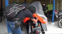 Harley Davidson milik penabrak nenek di Bogor. 