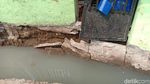 Kondisi Rumah Ambruk di Matraman Akibat Proyek Saluran Air