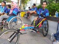 Pemenang Kategori Wheelchair BPJAMSOSTEK Relay Marathon