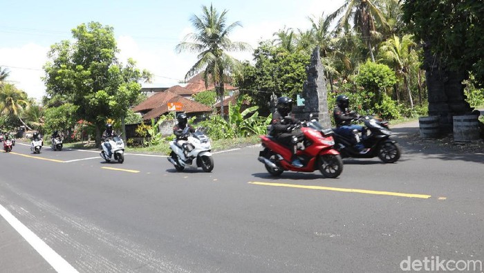 Touring Honda PCX di Bali, Minggu (15/12/2019)