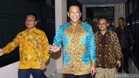Ketua MPR Bambang Soesatyo (Bamsoet) saat tiba di kantor DPP Muhammadiyah.