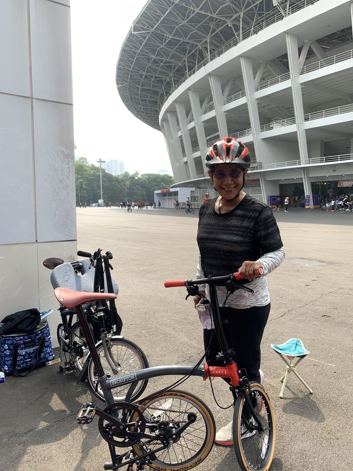 Keliling Monas-Senayan Pakai Brompton, Susi Pudjiastuti Puji Anies Baswedan