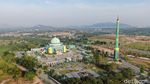 Foto Drone: Kemegahan Masjid Agung Karimun di Perbatasan RI