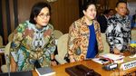 Sri Mulyani Rapat Konsultasi dengan Pimpinan DPR