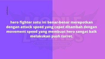 Hero fighter yang merepotkan dengan attack speed yang cepat, siapa kira-kira? Foto: detikINET
